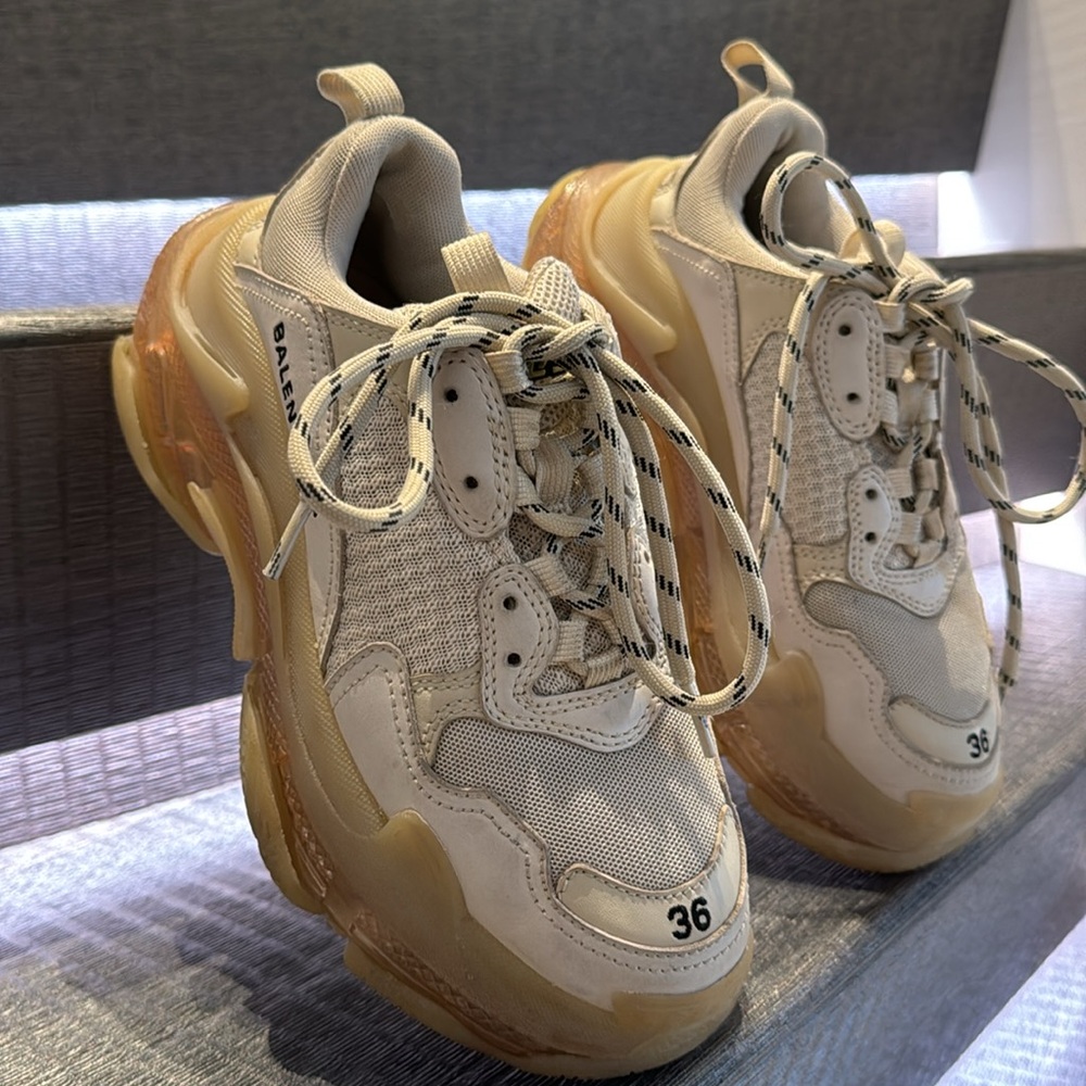 BALENCIAGA Triple S Clear Sole Sneaker